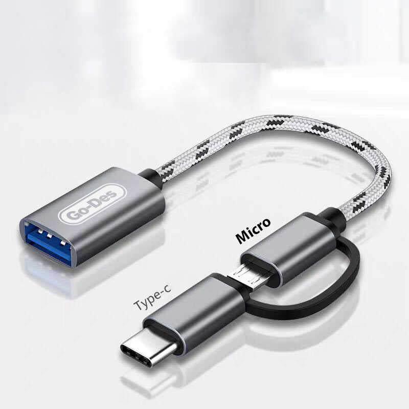 Go Des GD-CT033 2 in 1 Micro - Type-C Otg - 1 Go Des GD-CT033 2 in 1 Micro - Type-C Otg - 1